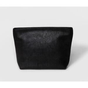 NWT Universal Thread Soft Faux Leather Black Clutch Pouch Purse Bag Women's